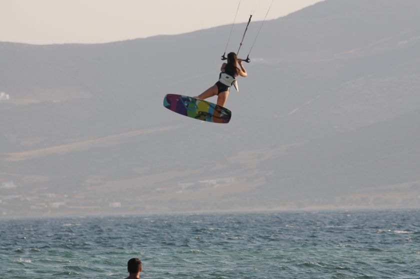 Premiers sauts en kitesurf